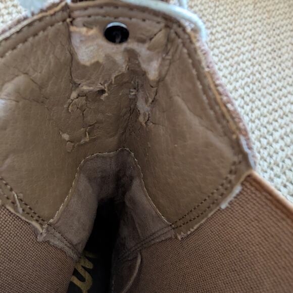 SAM EDELMAN Womens Lulia Chunky Lug Sole Ankle Boots Size 8 Whiskey Suede NWD - Picture 6 of 7